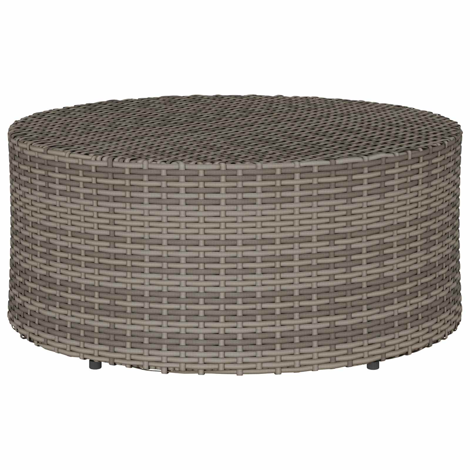 Tavolino da caffè da esterno Grigio Ø 68 x 30 cm polyrattan | homemem39
