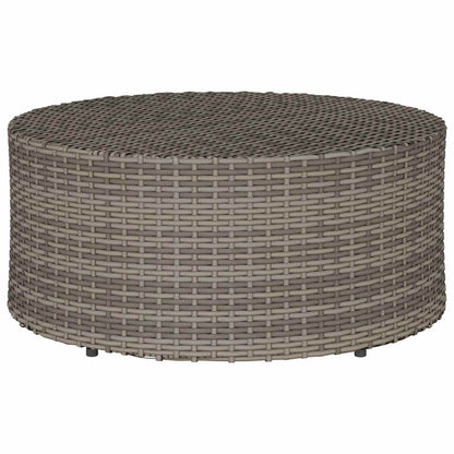 Tavolino da caffè da esterno Grigio Ø 68 x 30 cm polyrattan | homemem39