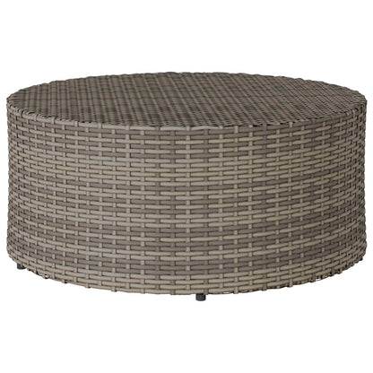 Tavolino da caffè da esterno Grigio Ø 68 x 30 cm polyrattan | homemem39