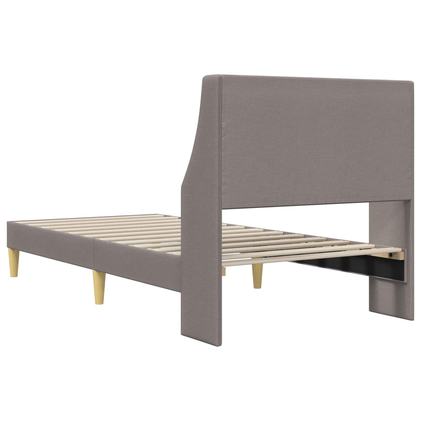Struttura del letto Tinta unita Talpa 90 x 190 cm Tessuto | homemem39