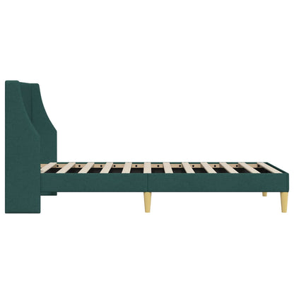 Struttura del letto Verde Scuro 100 x 200 cm Tessuto | homemem39