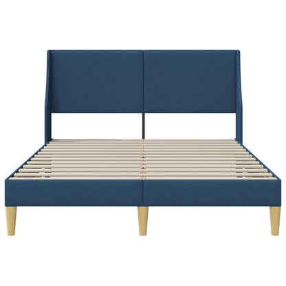 Struttura del letto Tinta unita Blu 120 x 190 cm Tessuto | homemem39