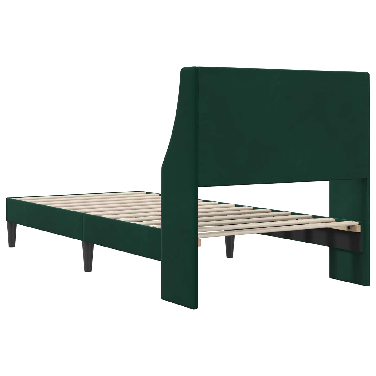 Struttura del letto Verde Scuro 80 x 200 cm Velluto | homemem39