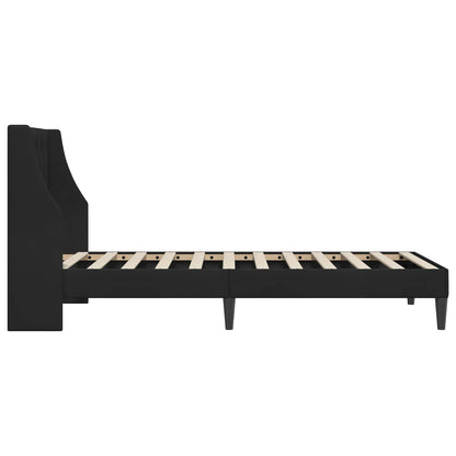 Struttura del letto con testiera Nero 80 x 200 cm Velluto | homemem39