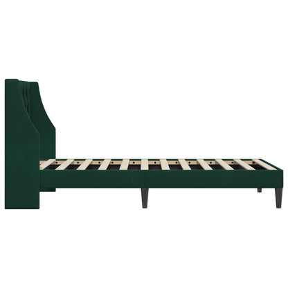 Struttura del letto Verde Scuro 90 x 200 cm Velluto | homemem39