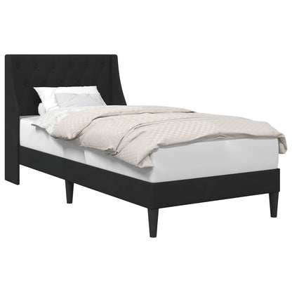 Struttura del letto con testiera Nero 100 x 200 cm Velluto | homemem39
