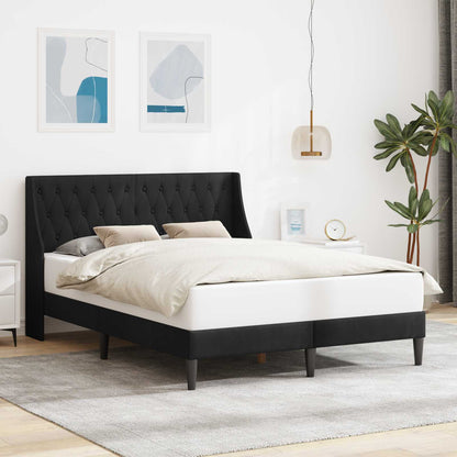 Struttura del letto con testiera Nero 120 x 200 cm Velluto | homemem39