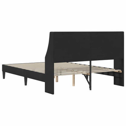 Struttura del letto con testiera Nero 120 x 200 cm Velluto | homemem39