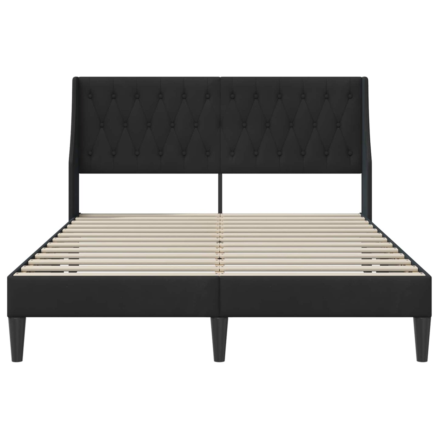 Struttura del letto con testiera Nero 120 x 200 cm Velluto | homemem39