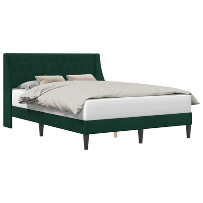 Struttura del letto Verde Scuro 160 x 200 cm Velluto | homemem39