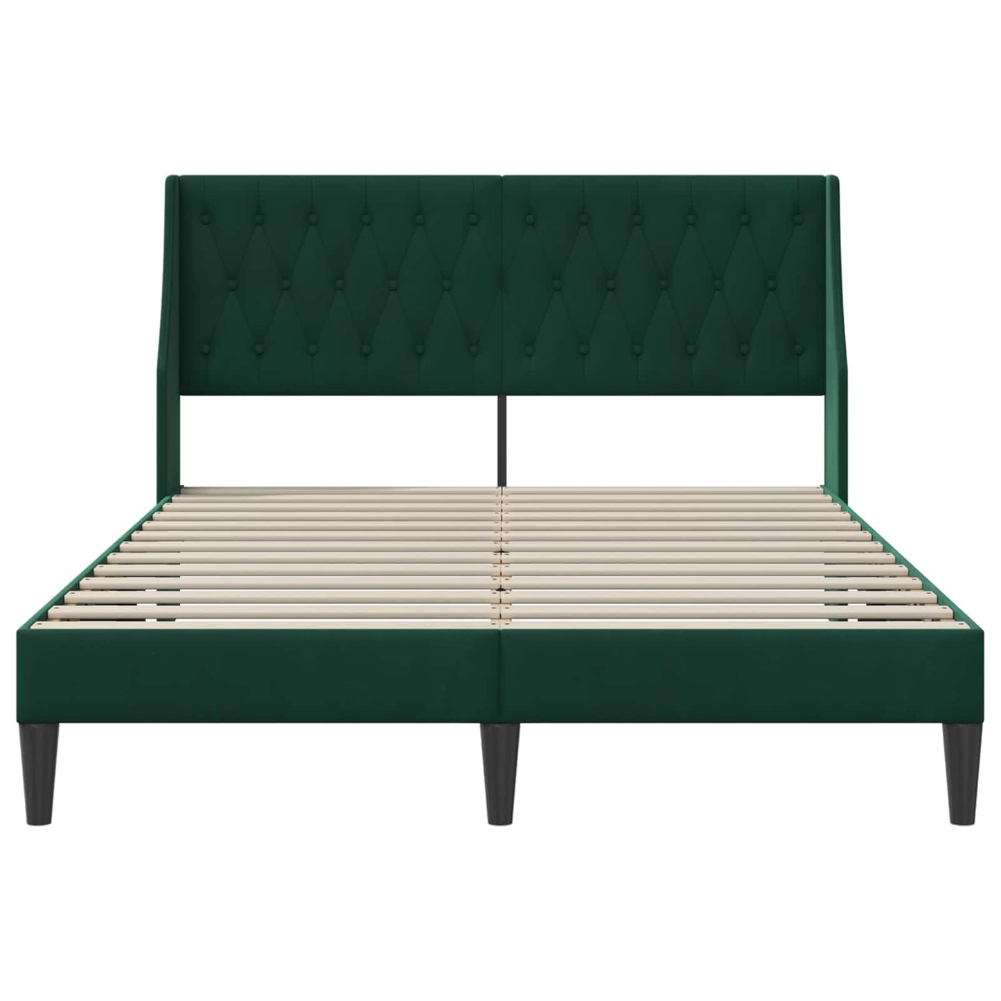 Struttura del letto Verde Scuro 160 x 200 cm Velluto | homemem39