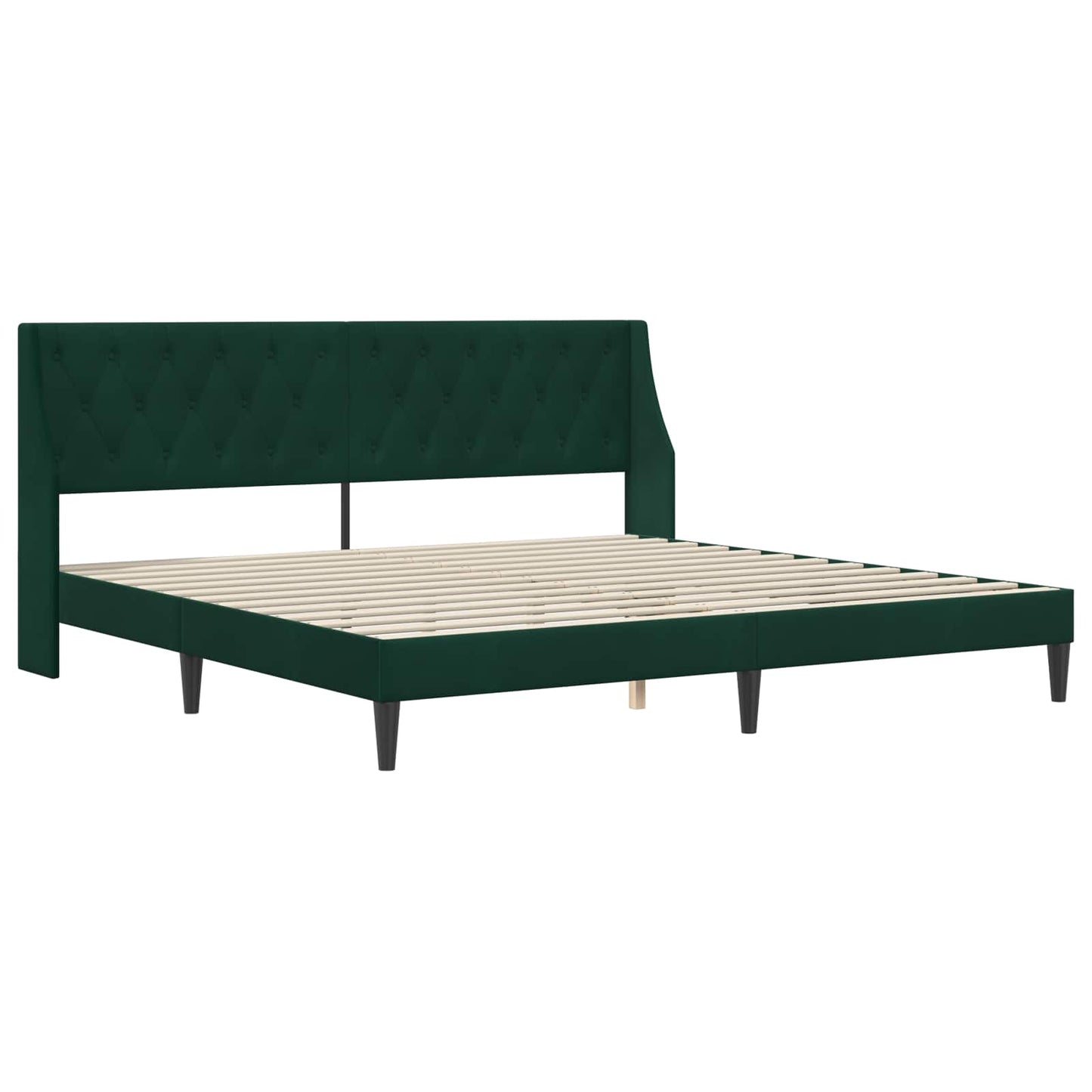 Struttura del letto Verde Scuro 180 x 200 cm Velluto | homemem39