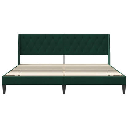 Struttura del letto Verde Scuro 180 x 200 cm Velluto | homemem39