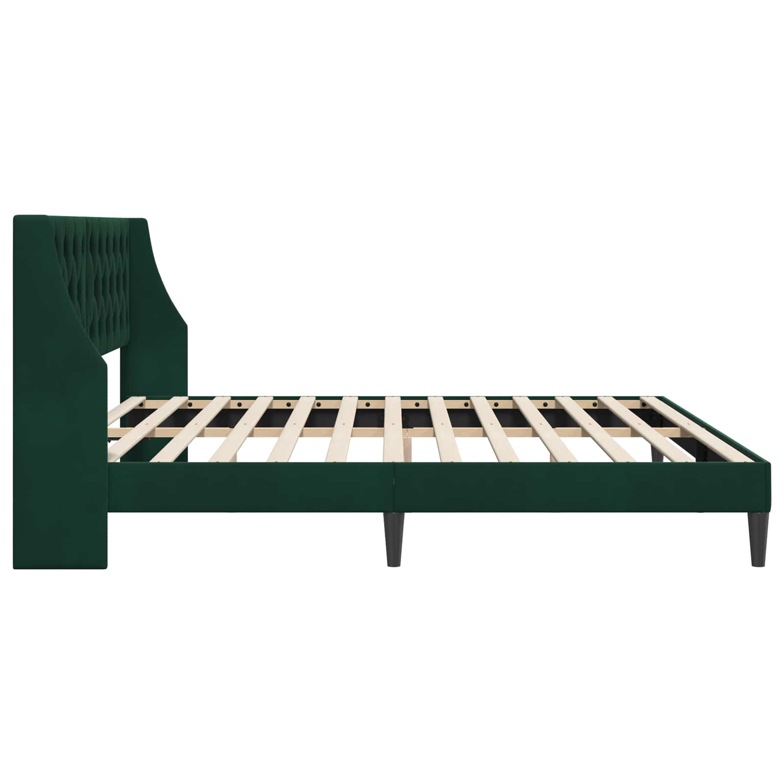 Struttura del letto Verde Scuro 200 x 200 cm Velluto | homemem39