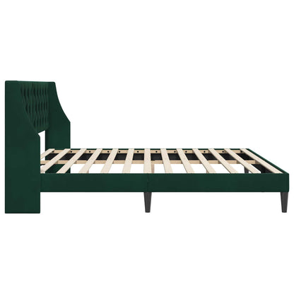 Struttura del letto Verde Scuro 200 x 200 cm Velluto | homemem39