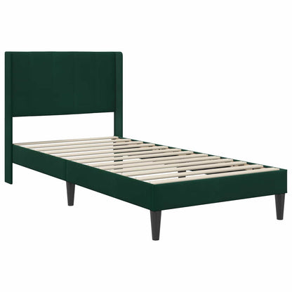 Struttura del letto Verde Scuro 80 x 200 cm Velluto | homemem39