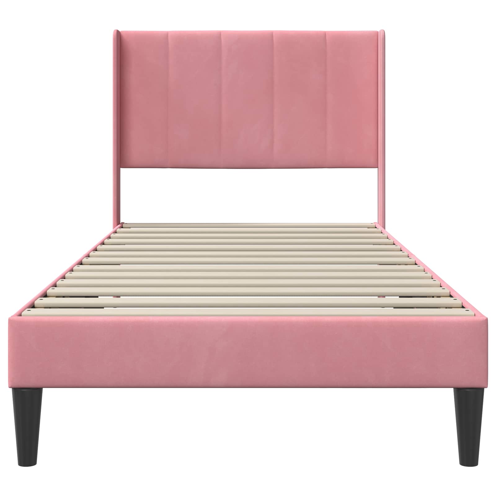 Struttura del letto con testiera Rosa 80 x 200 cm Velluto | homemem39