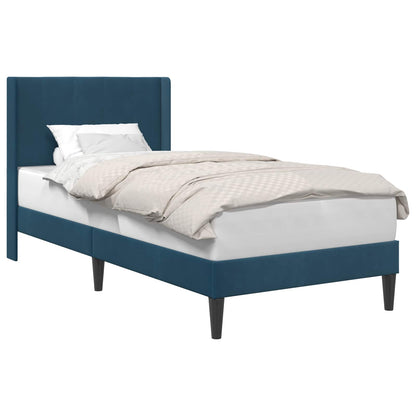 Struttura del letto con testiera Blu 80 x 200 cm Velluto | homemem39