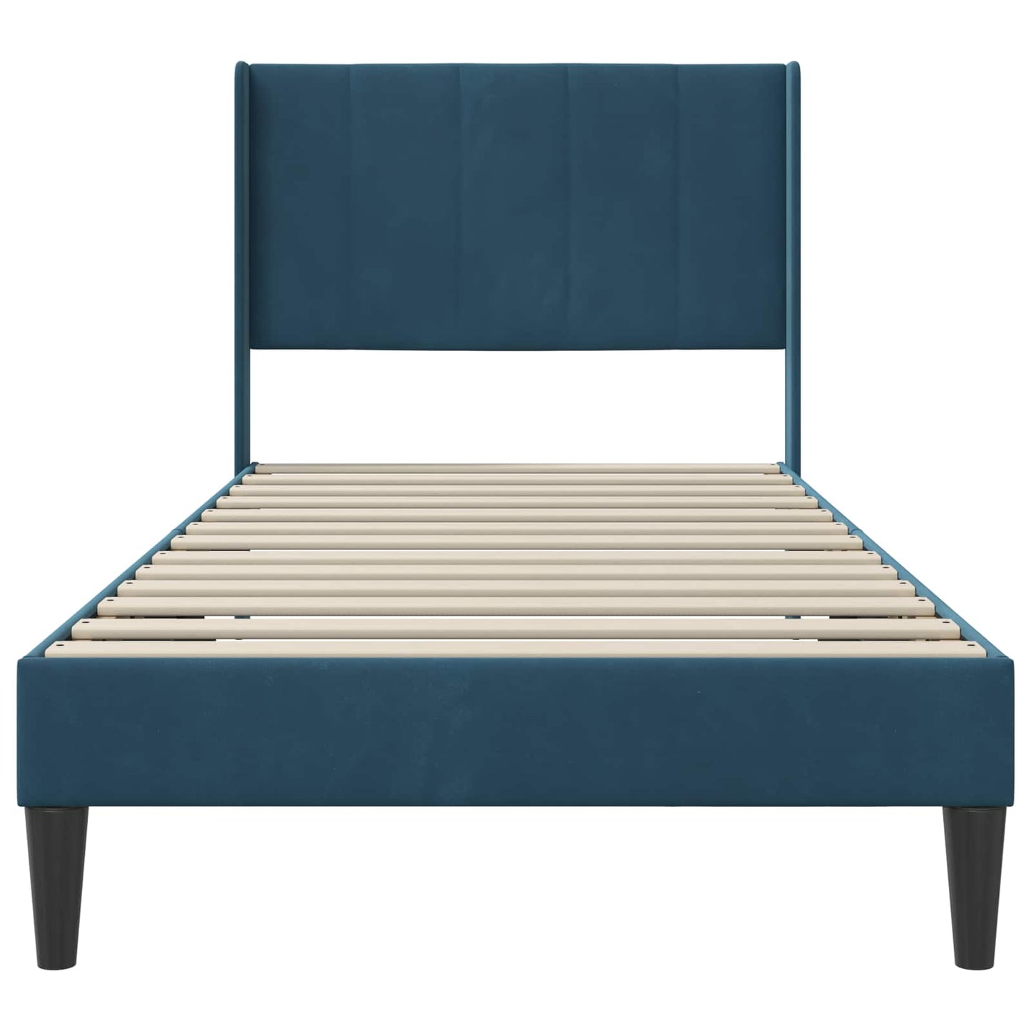 Struttura del letto con testiera Blu 80 x 200 cm Velluto | homemem39