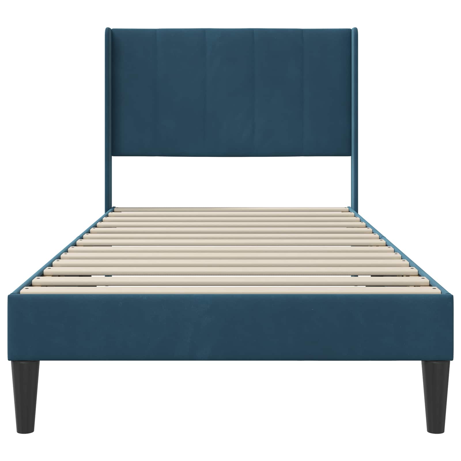 Struttura del letto con testiera Blu 90 x 190 cm Velluto | homemem39