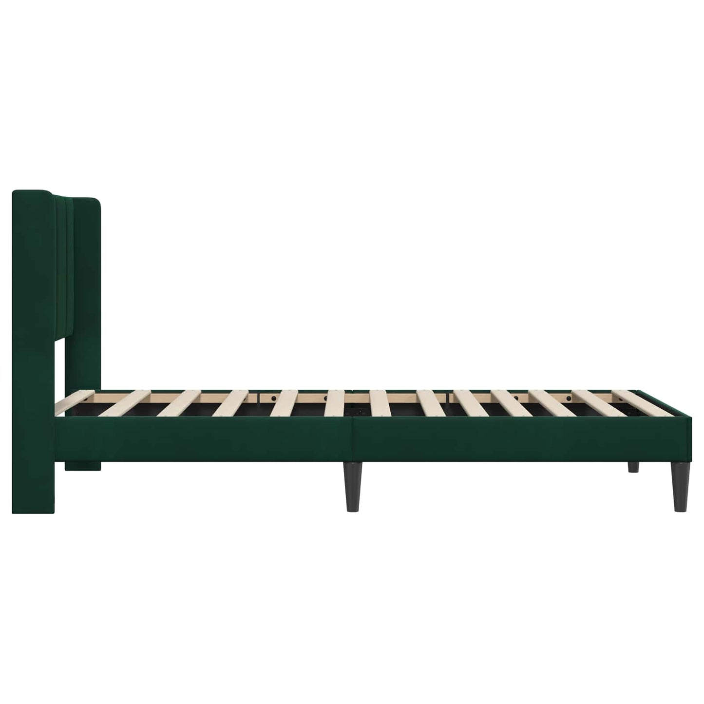 Struttura del letto Verde Scuro 90 x 200 cm Velluto | homemem39
