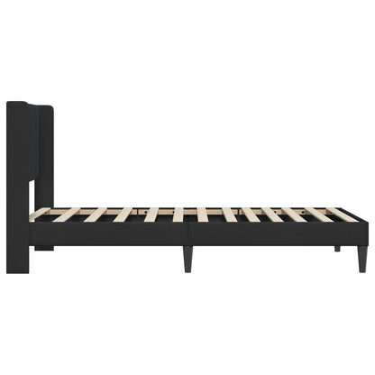 Struttura del letto con testiera Nero 90 x 200 cm Velluto | homemem39