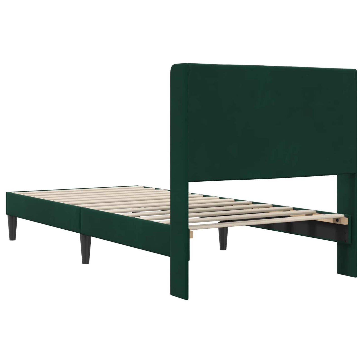 Struttura del letto Verde Scuro 100 x 200 cm Velluto | homemem39