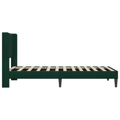 Struttura del letto Verde Scuro 100 x 200 cm Velluto | homemem39
