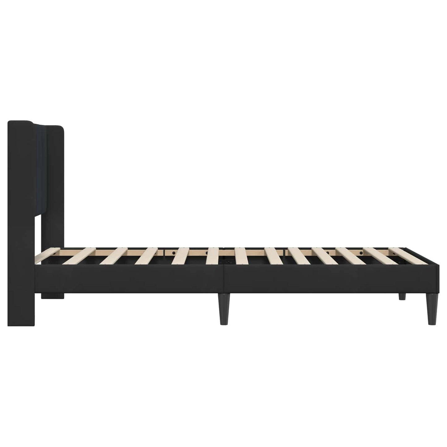 Struttura del letto con testiera Nero 100 x 200 cm Velluto | homemem39