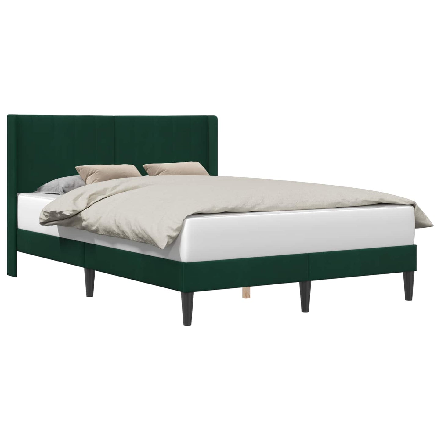 Struttura del letto Verde Scuro 120 x 190 cm Velluto | homemem39