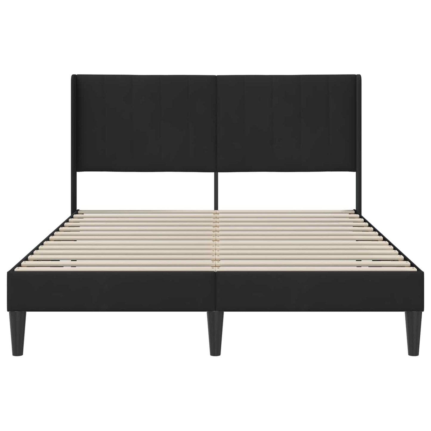 Struttura del letto con testiera Nero 120 x 190 cm Velluto | homemem39