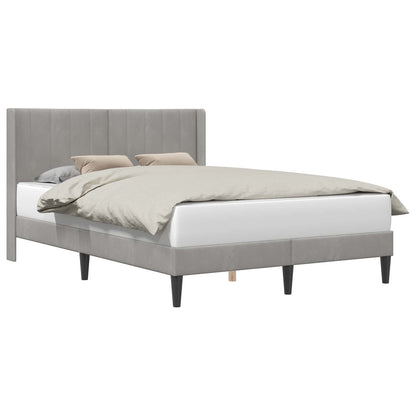 Struttura del letto Grigio Chiaro 120 x 200 cm Velluto | homemem39