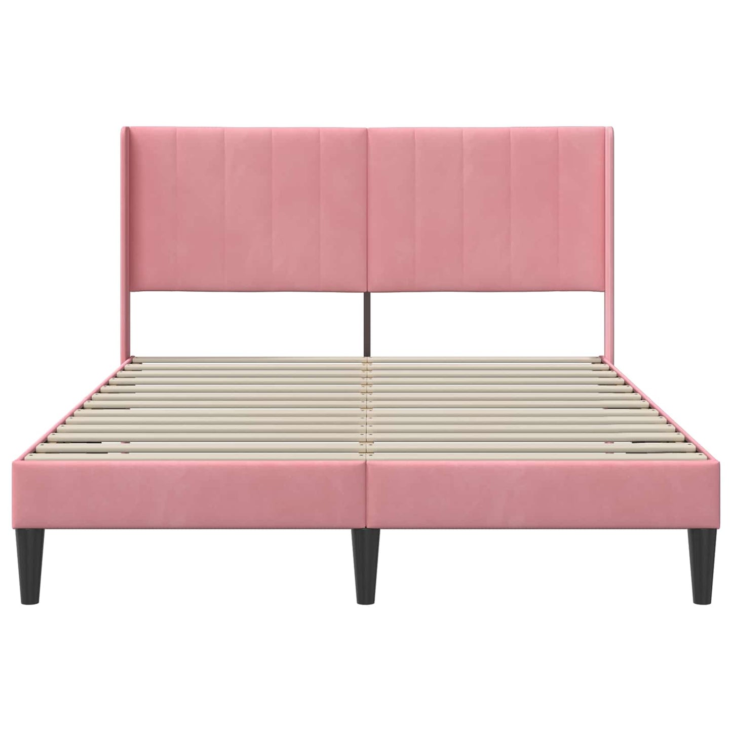 Struttura del letto con testiera Rosa 120 x 200 cm Velluto | homemem39
