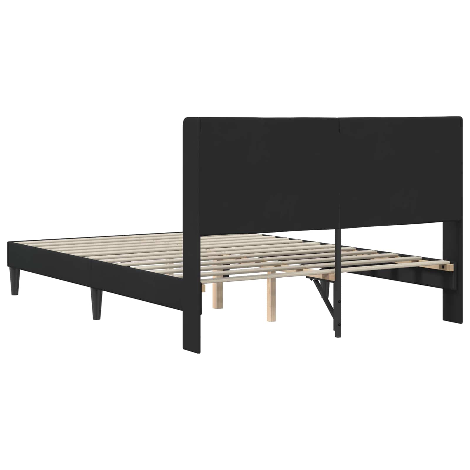 Struttura del letto con testiera Nero 120 x 200 cm Velluto | homemem39