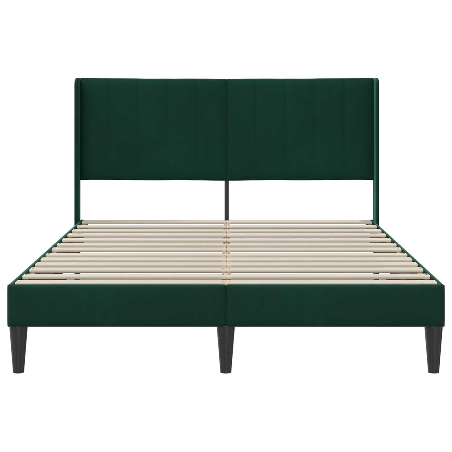 Struttura del letto Verde Scuro 140 x 190 cm Velluto | homemem39