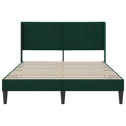Struttura del letto Verde Scuro 140 x 190 cm Velluto | homemem39