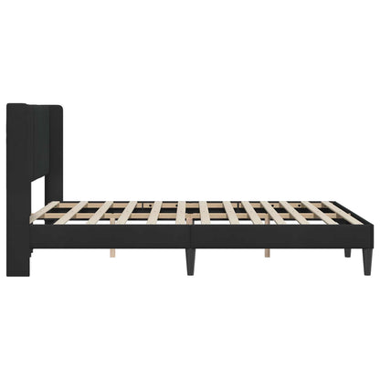 Struttura del letto con testiera Nero 140 x 190 cm Velluto | homemem39