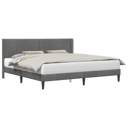 Struttura del letto Grigio Scuro 180 x 200 cm Velluto | homemem39