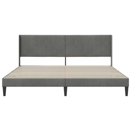 Struttura del letto Grigio Scuro 180 x 200 cm Velluto | homemem39