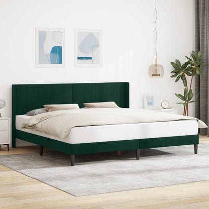 Struttura del letto Verde Scuro 180 x 200 cm Velluto | homemem39