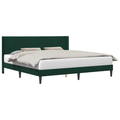 Struttura del letto Verde Scuro 180 x 200 cm Velluto | homemem39