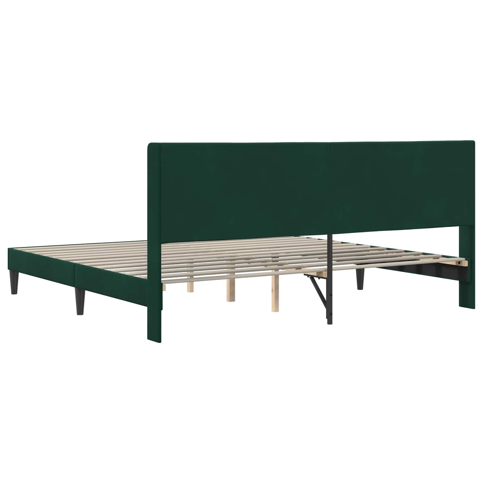 Struttura del letto Verde Scuro 180 x 200 cm Velluto | homemem39