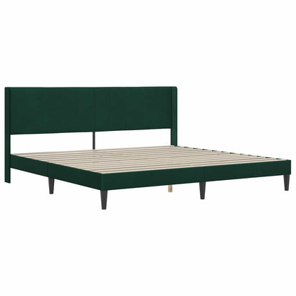 Struttura del letto Verde Scuro 200 x 200 cm Velluto | homemem39