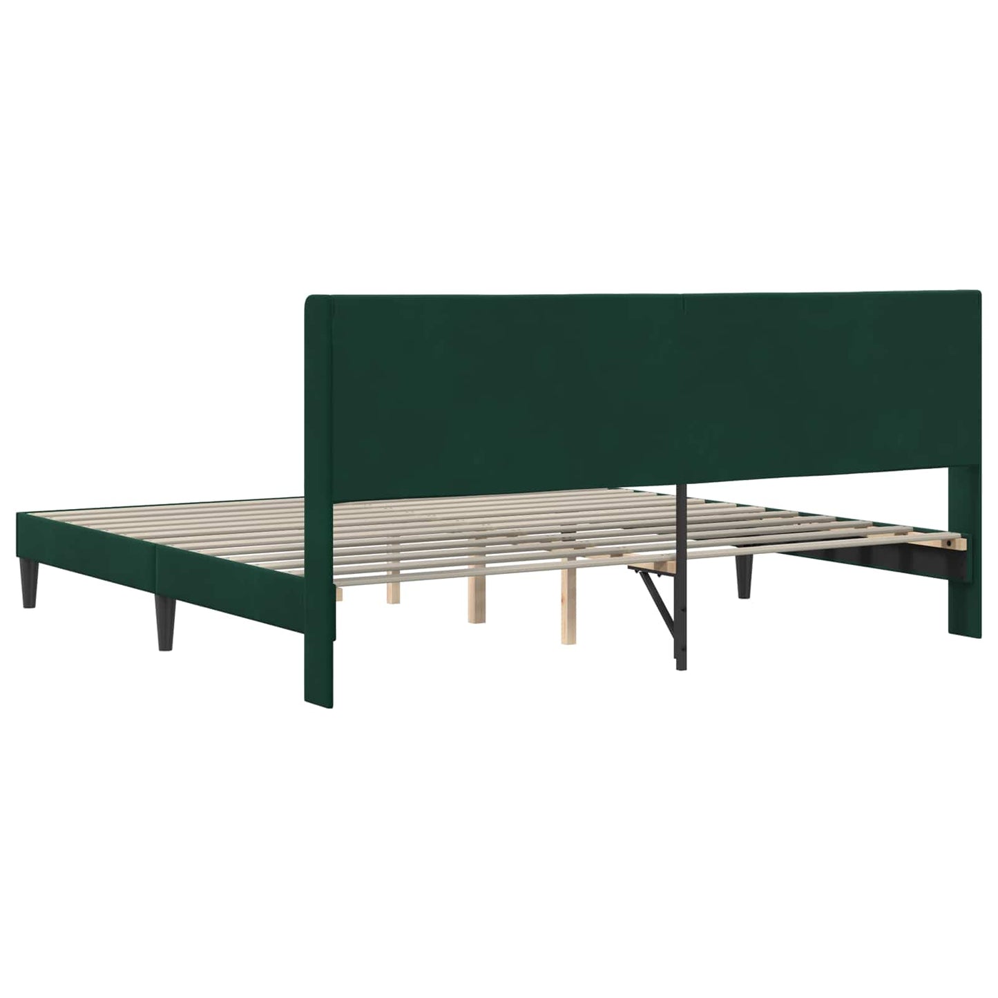 Struttura del letto Verde Scuro 200 x 200 cm Velluto | homemem39
