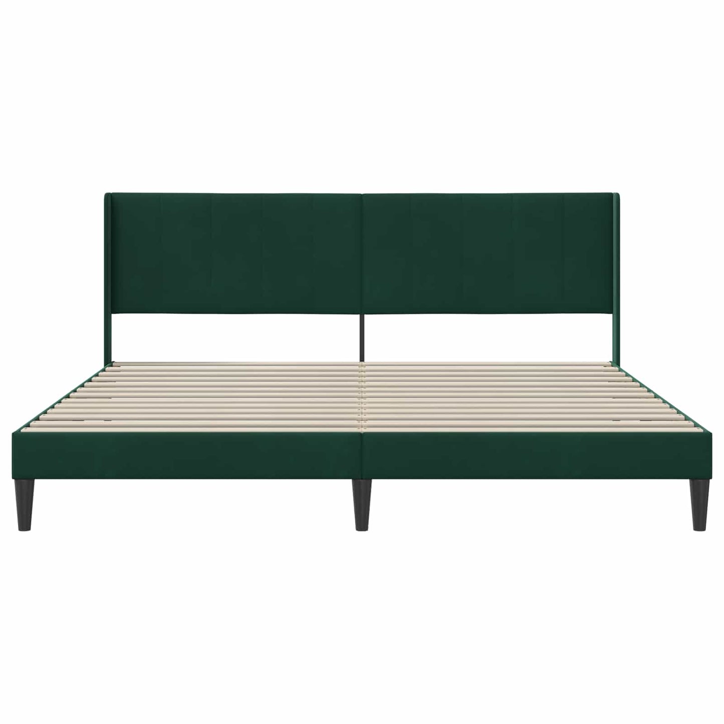 Struttura del letto Verde Scuro 200 x 200 cm Velluto | homemem39