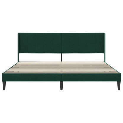 Struttura del letto Verde Scuro 200 x 200 cm Velluto | homemem39