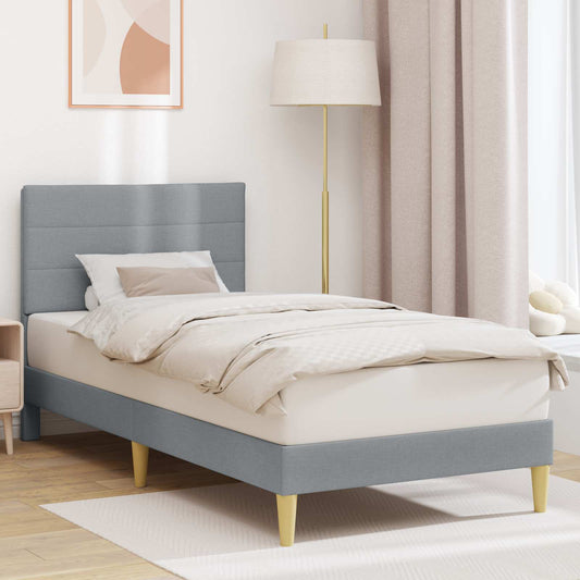 Struttura del letto Grigio Chiaro 80 x 200 cm Tessuto | homemem39