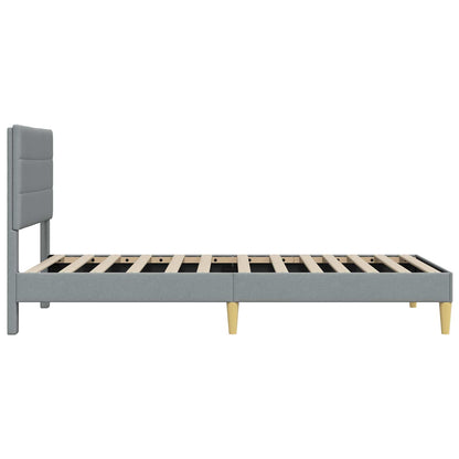 Struttura del letto Grigio Chiaro 80 x 200 cm Tessuto | homemem39