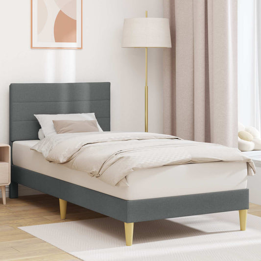 Struttura del letto Grigio Scuro 80 x 200 cm Tessuto | homemem39