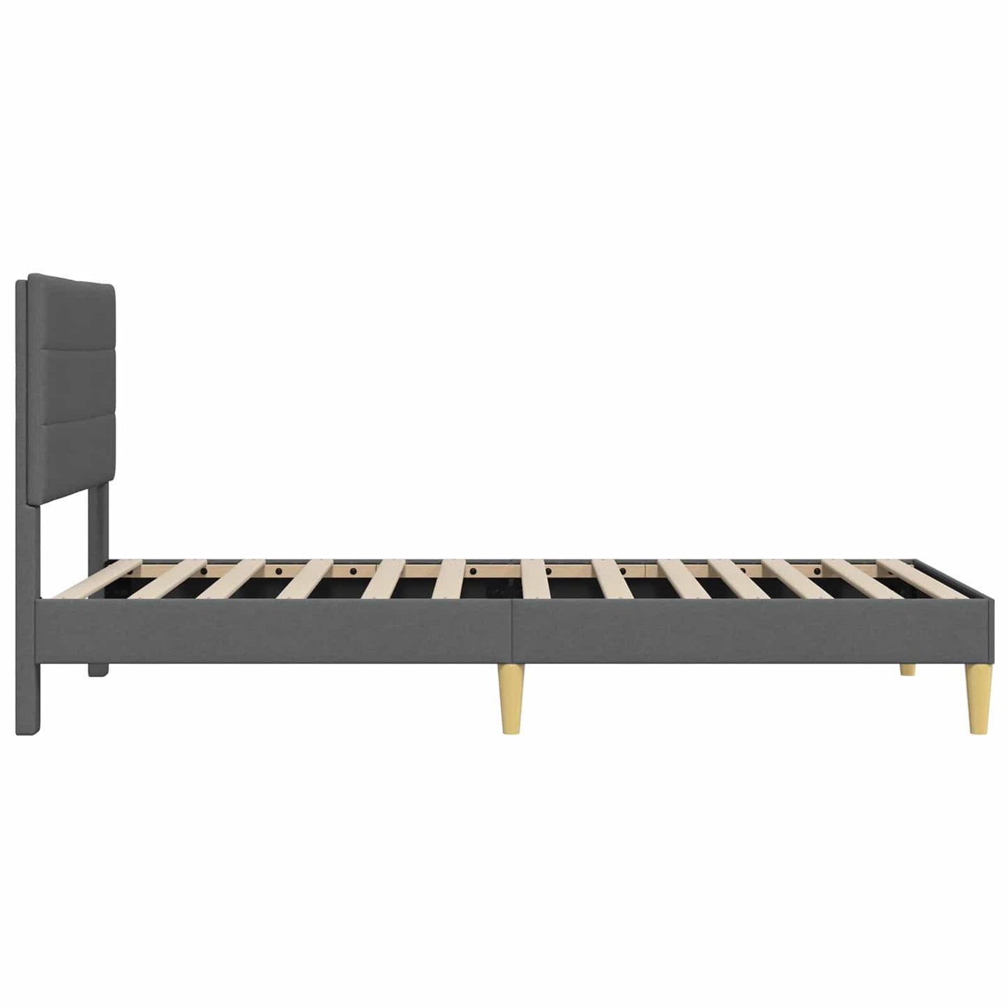 Struttura del letto Grigio Scuro 80 x 200 cm Tessuto | homemem39